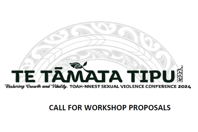 logo for the Te Tāmata Tipu national conference with the words call for proposals under it