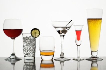 photo of alcoholic drinks in glasses